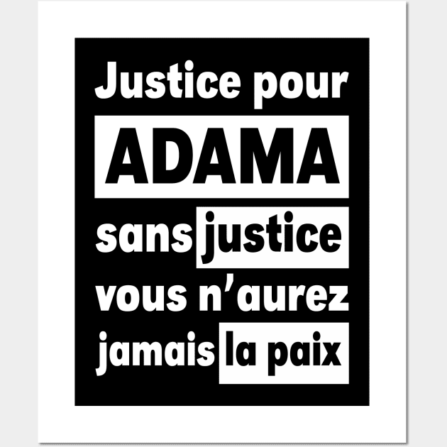 Justice Pour ADAMA Wall Art by CF.LAB.DESIGN